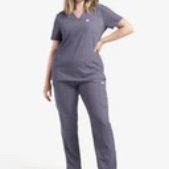 Women's Gray Scrub Set - Picture 3 of 16